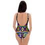 Multicolor Native Aztec Doodle Element One Piece Swimsuite