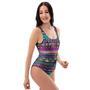 Multicolor Native Aztec Doodle One Piece Swimsuite