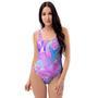 Mushroom Psychedelic Trippy One Piece Swimsuite