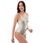 Natural Brown Marble One Piece Swimsuite