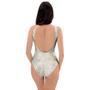 Natural Brown Marble One Piece Swimsuite