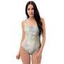 Natural Brown Marble One Piece Swimsuite