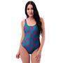 Navy Polka Dot One Piece Swimsuite