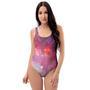 Nebula Red Galaxy Space One Piece Swimsuite