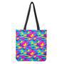 Neon Camouflage Print Tote Bag