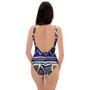 Neon Color Indian Aztec Doodle One Piece Swimsuite