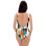 Neon Geometric One Piece Swimsuite