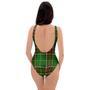 Newfoundland Tartan Green Plaid One Piece Swimsuite