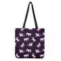 Night Girly Unicorn Pattern Print Tote Bag