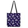 Night Winged Unicorn Pattern Print Tote Bag