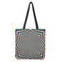 Octagonal Psychedelic Optical Illusion Tote Bag