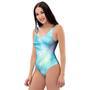 Palm Leaf Hawaiian Print One Piece Swimsuite