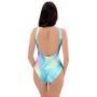 Palm Leaf Hawaiian Print One Piece Swimsuite