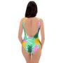 Pineapple Print One Piece Swimsuite