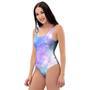 Pink And Blue Galaxy Space One Piece Swimsuite