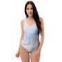 Pink Beige Marble One Piece Swimsuite