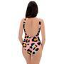 Pink Cheetah Print One Piece Swimsuite