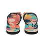 Pink Faded Retro Tropical Beach Palms Flip Flops Colorful