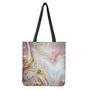 Pink Gold Liquid Marble Print Tote Bag