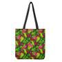 Pink Hawaiian Tropical Pattern Print Tote Bag