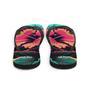 Pink Hibiscus Tropical Flower Flip Flops Colorful