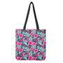 Pink Hibiscus Tropical Pattern Print Tote Bag