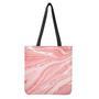 Pink Liquid Marble Print Tote Bag