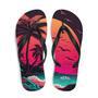 Pink Palm Beach Sunset Flip Flops Colorful