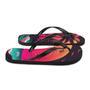 Pink Palm Beach Sunset Flip Flops Colorful