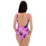 Pink Paw One Piece Swimsuite