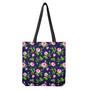 Pink Rose Floral Flower Pattern Print Tote Bag