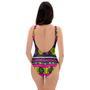 Pink Tribal Aztec Grunge One Piece Swimsuite