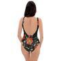 Poppy Floral Print One Piece Swimsuite