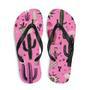 Pretty In Pink Cactus Flip-Flops