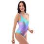 Print Holographic One Piece Swimsuite