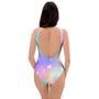 Print Holographic One Piece Swimsuite