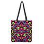 Psychedelic Ethnic Trippy Print Tote Bag