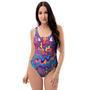 Psychedelic Face One Piece Swimsuite