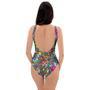 Psychedelic Print One Piece Swimsuite