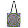 Psychedelic Radiant Optical Illusion Tote Bag