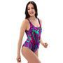 Psychedelic Trippy Doodle One Piece Swimsuite