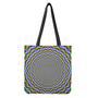 Psychedelic Web Optical Illusion Tote Bag