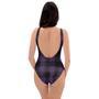 Purple Buffalo Plaid One Piece Swimsuite