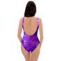 Purple Galaxy Space One Piece Swimsuite