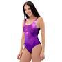 Purple Galaxy Space One Piece Swimsuite