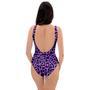 Purple Leopard One Piece Swimsuite