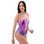 Purple Marble One Piece Swimsuite