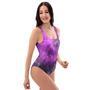 Purple Tie Dye One Piece Swimsuite