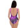 Purple Tie Dye One Piece Swimsuite