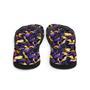 Purple & Yellow Iris Flip Flops